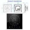 Smart Thermostat LED Screen Water Heating Control 13mm Recessed Programmable Thermostat for Home Room   AC95‑240V
