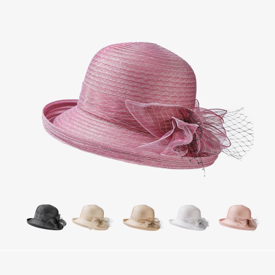 Summer Retro Style Basin Hat Women's Sunscreen Sunshade Hat Curled Topper Hat