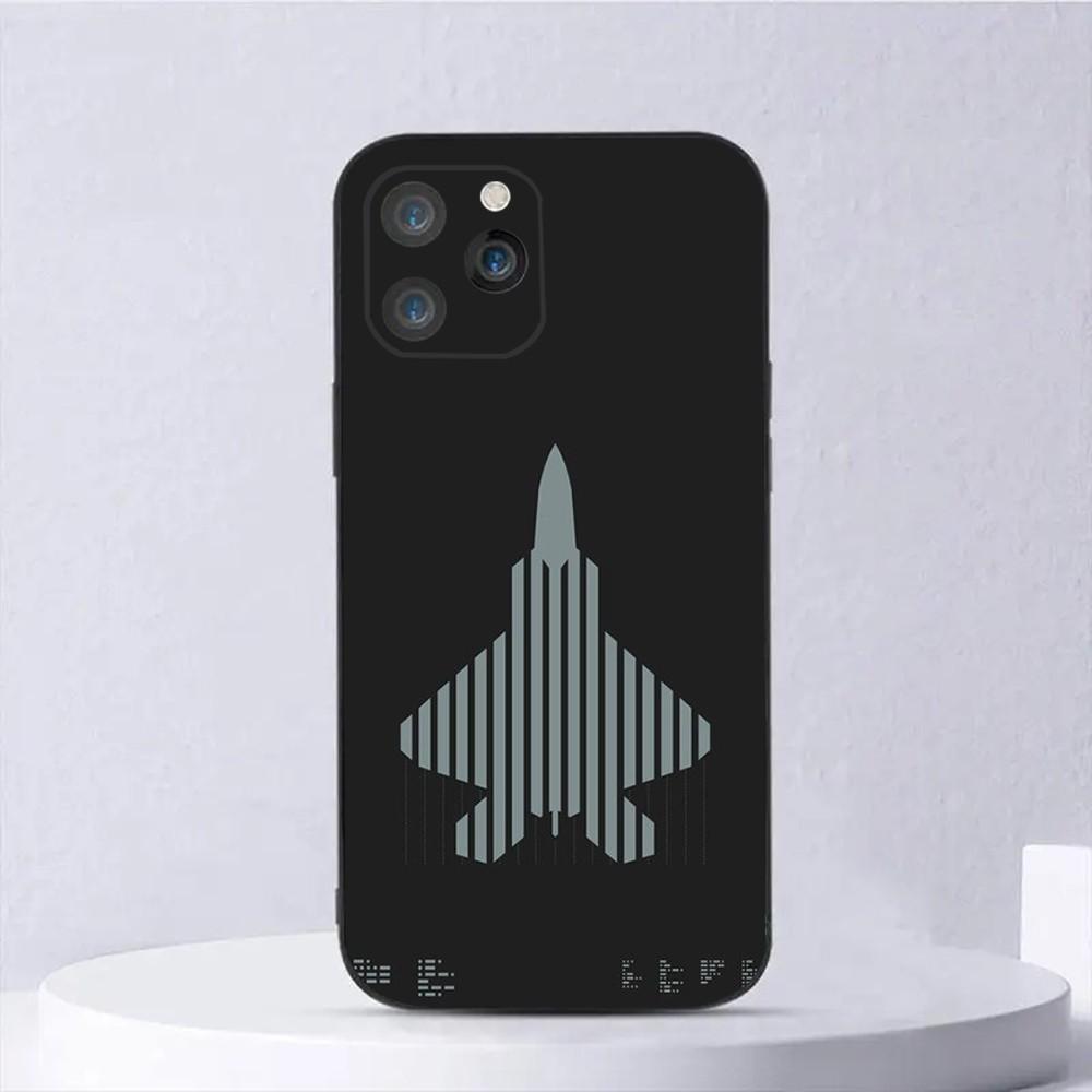 Aircraft Helicopter Airplane Phone Case For iPhone 15,14,13,12,11,Plus,Pro Max,XS,X,XR,SE,Mini,8,7 Soft Silicone Black Cover iPhoneX
