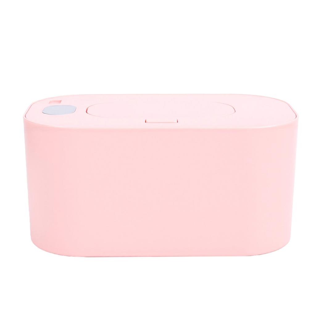 USB Wipe Warmer Top Heating Large Capacity Holds 80 Wipes Baby Wet Wipes Warmer Dispenser Pink
