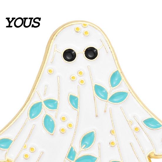 Halloween Pin Ghost Enamel Brooch, Cute Brooch Pin, Cartoon Funny Fashion Little Trendy Accessories for Bag Jacket Backpack Hat Pant Clothes