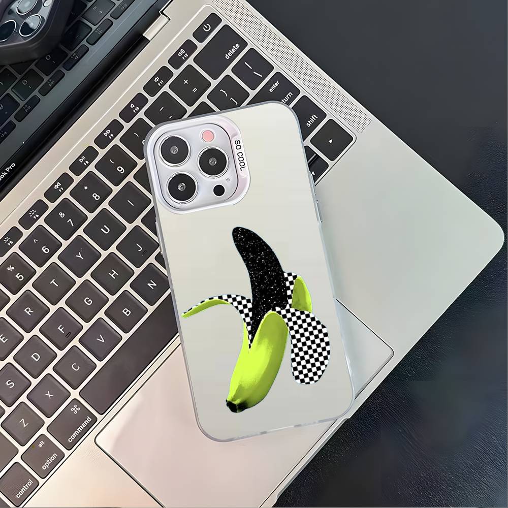 

A-Andy W-Warhol Art Banana Phone Case For iPhone 16,15,14,13,12,11,Pro,XS,Max,Plus,Mini,SE4,E White Matte Shockproof Cover iPhone14PRO