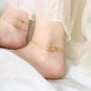 18K Gold-Plated Non-Fading Fashion Anklet for Women: Cool Style Light Luxury Summer Jewelry