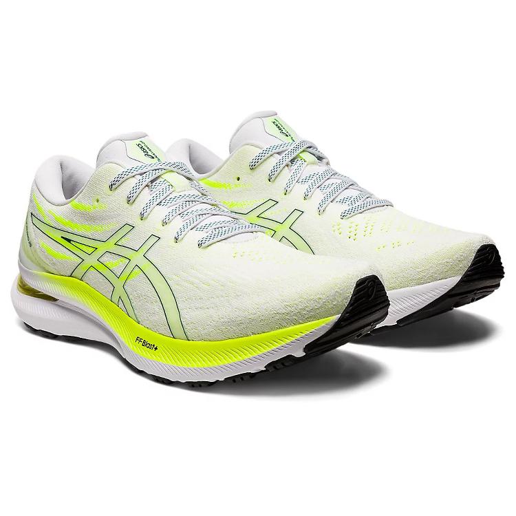 ASICS Gel Kayano 29 White Velvet Pine Safety Yellow 1011B440-100