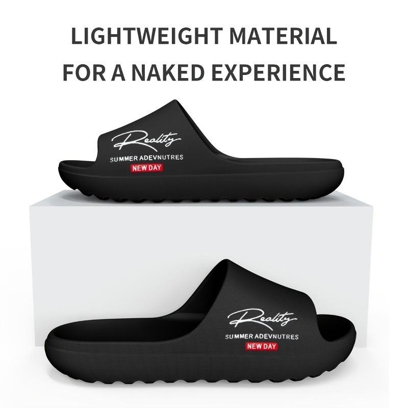 Men Summer Thick Sole Slide Slippers Casual Non Slip Indoor Outdoor Sandals