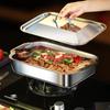 With Lid Roaster Pan Stainless Steel Grilled Fish Plate Baking Tool Grilling Tray  Oven