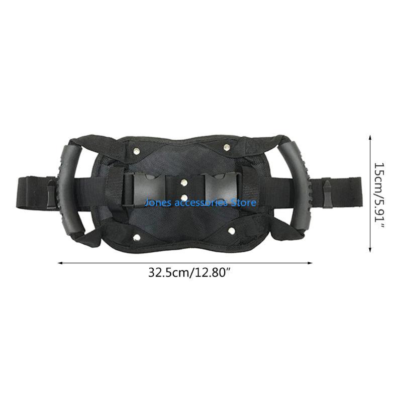 W8KD Adjustable Waist Safety Belt Motorcycle Waist Support Belt Strap Gear