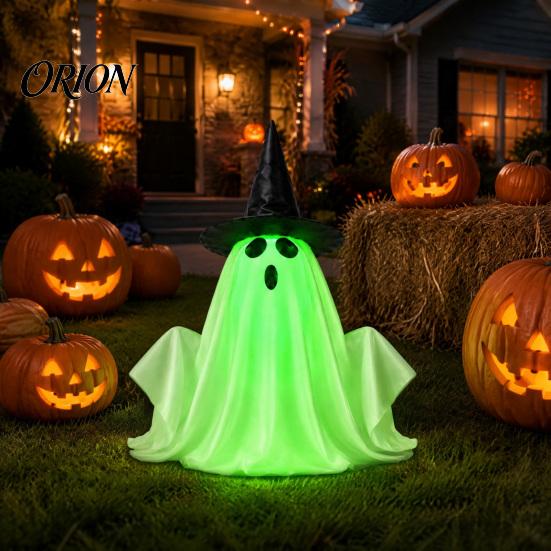 Terrasse Halloween Atmosphäre Elektrische Hebe-Geisterdekoration mit Stimme/Fernbedienung, Interaktive Gruselige Leuchtende Fernsteuerbare Dekoration