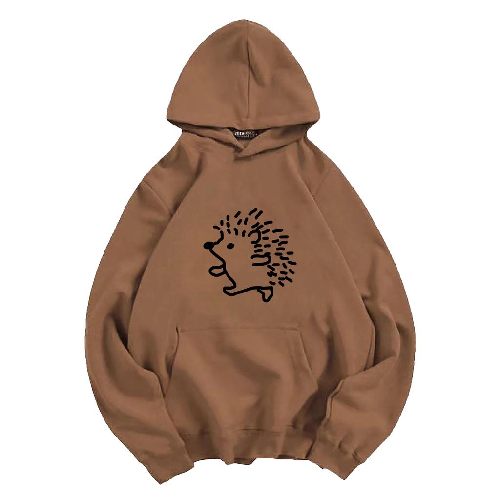 HedgehoginsHooded Sweatshirt for Men and Women, Couple Outfit, Autumn and Winter Korean Style, Trendy Loose Lazy Sweatshirt,
