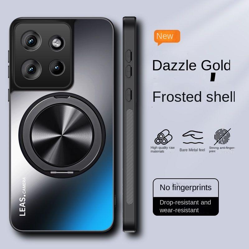 For Motorola Moto Edge 50 40 30 Neo Deksel Hard Matt Med Ringstativ Magnetisk Beskyttende Bakdeksel For Moto edge 50Pro Ultra Fusion