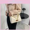 Fashionable Quilted Pu Leather Crossbody Bag Minimalist Design For Trendy Young Women