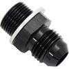 Aluminum 6AN Male Flare to 9/16-24 Male Carb Carburetor Fuel Inlet Fitting Adapter Black