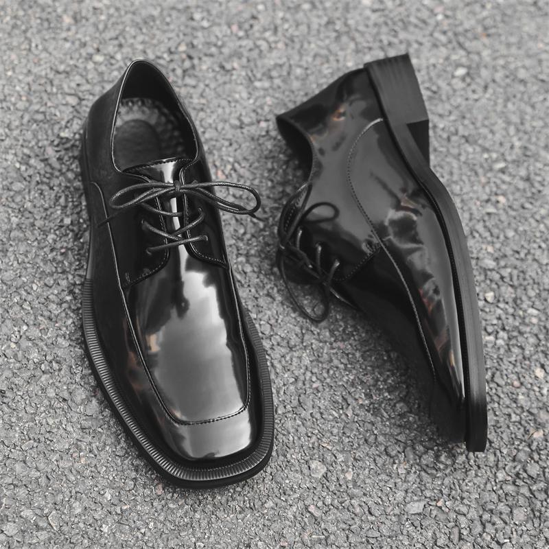Mens Leather Shoes Luxury Crocodile Pattern Men Business Dress Shoes Casual Social Shoe Male Wedding Footwear