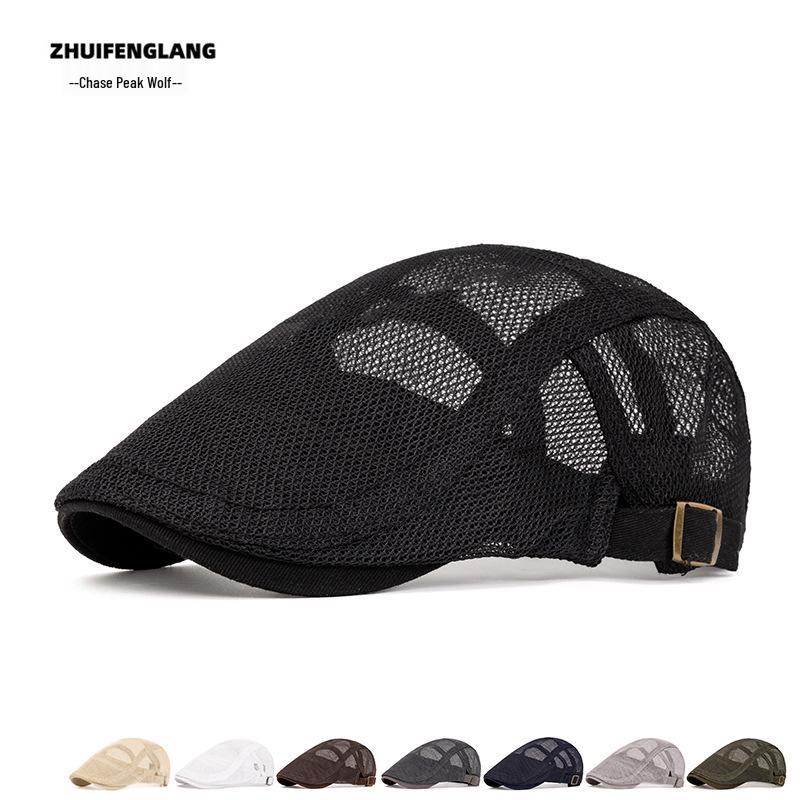 Washable Denim Duckbill Cap: Unisex Flat Cap & Newsboy Beret