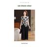 Mom's 2026 Summer Chiffon Floral Blouse - Elegant Short-Sleeved Top for Middle-Aged Women