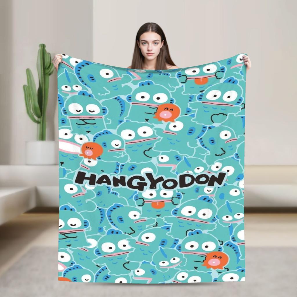 Hangyodon Hang in There Blanket Cover Fleece  Super Warm Throw Blanket for Bedding Couch Bed Rug