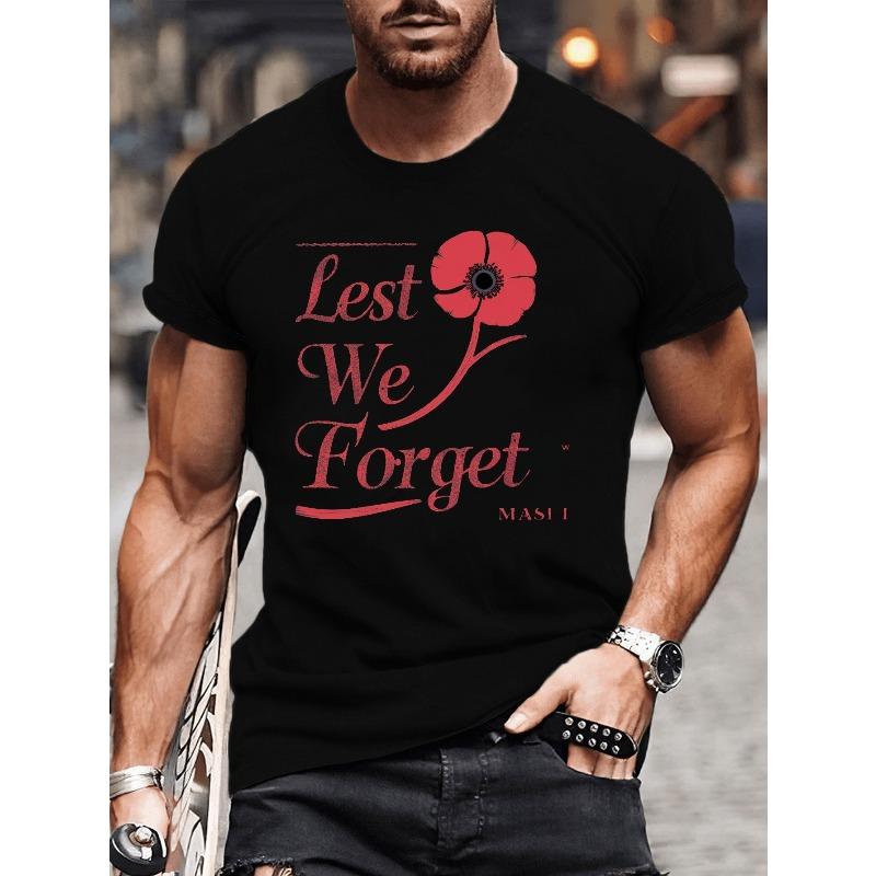 

Plus Size Men S T-Shirt - Short Sleeve Crew Neck with Graphic, Casual Knit Fabric Tee for Summer - Suitable for Adults 4XL чорний