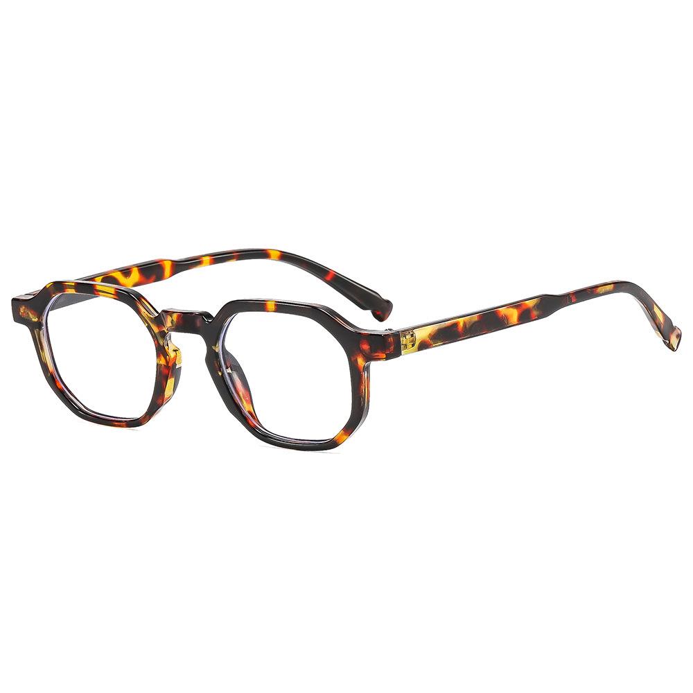 Ретро квадратные очки унисекс с линзами против синего света как