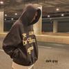Trendy Multicolor Foam Letter Print Hoodie - Kanye Style