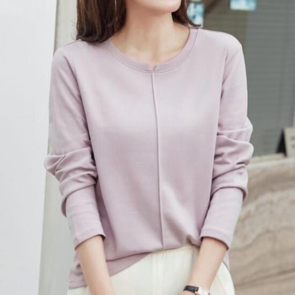 Navava Women Simple Basic Solid Long Sleeve T shirT nT2993