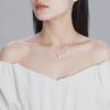 Swarovski Una Angelic Fashionable and Exquisite Synthetic Cubic Zirconia Necklace Women's White/Rose Gold 5636272