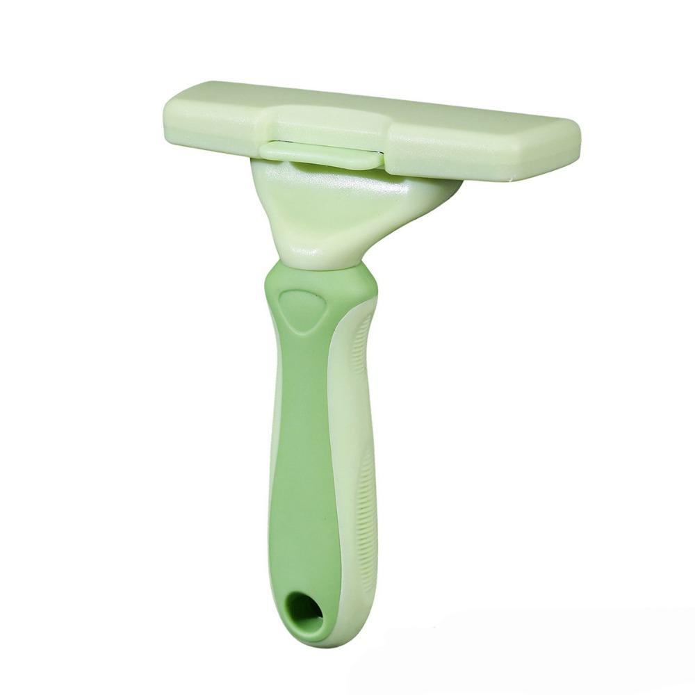 

Нескользящий удалитель шерсти для домашних животных, расческа для груминга кошек против спутывания, расческа для шерсти собак, чистка щенков зелёный