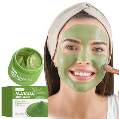 Maschera di Fango al Matcha Idratante Maschera Profondamente Detergente per il Controllo del Sebo