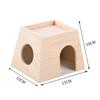 Haustier-Holzhaus, Versteck, Mehrzweck-Unterschlupf, Landschaftsbau-Zubehör für Hühner, Hamster, Chinchillas