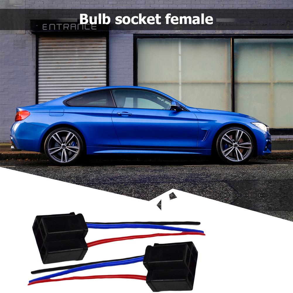 1/2/3/4Pair Wiring Harness Socket Headlight Fog Lamp Female Connector Universal for 9003 H4 Bulb Socket Accessories for Vehicles