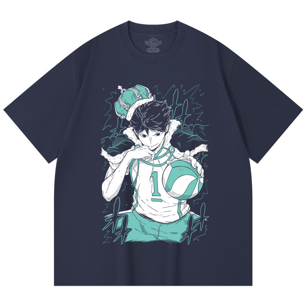 230 Gsm 100% Cotton Haikyu V3 Oikawa Print Unisex Heavy Cotton T Shirt