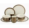 CreaTable Modern Industrial Dinnerware Set, 8 Pieces (23590)