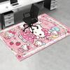 Office Rug Hello Kitty, Cute Anti-Slip Rug, Machine Washable for Living Room, Bedroom, Office, Multiple Sizes, Bedroom Mat, Decorative Mat, Durable Ma