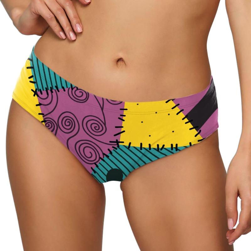 Halloween women's panties supply digital printing sexy briefs funny spider web panties