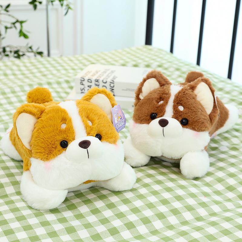 Cute Party Style Husky Rag Doll Shiba Inu Doll Corgi Doll Children Boy and Girl Play with Birthday Gifts