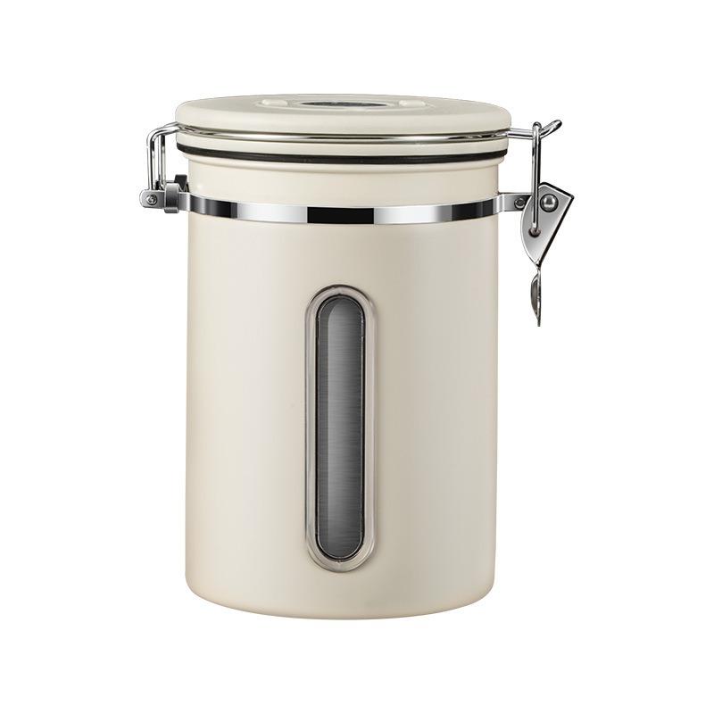 Visible Coffee Bean Storage Container Coffee Powder Sealed Container Storage with One-way Exhaust Coffee Storage Tank Coffee Beans Storage