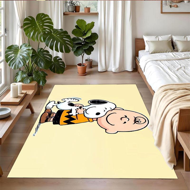 Crystal Velvet Rug Soft Non Slip Indoor Floor Mat Home DecorSnoopy Peanuts