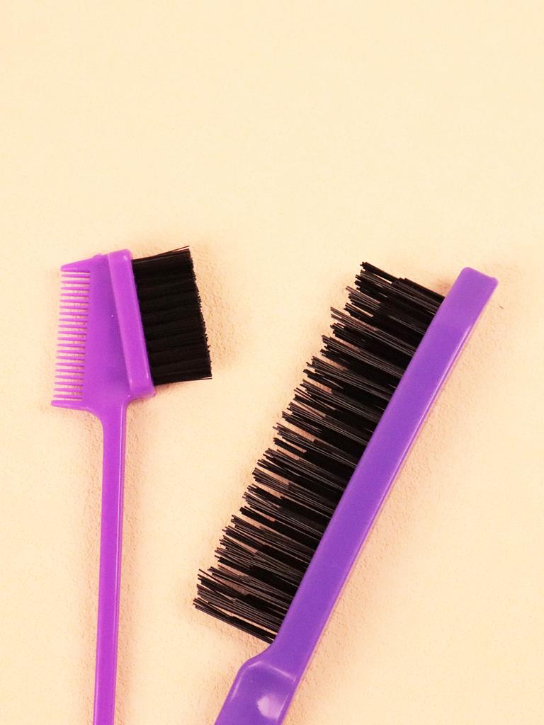 3pcs hair styling comb set with split braids, stainless steel ponytail comb, hair salon styling tool Special for real hair wigs