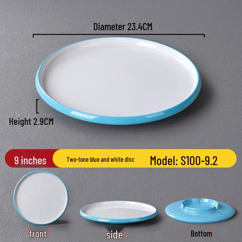 Melamine Nordic Style Cold Dish & Stir-fry Plate for Restaurants and Hotels