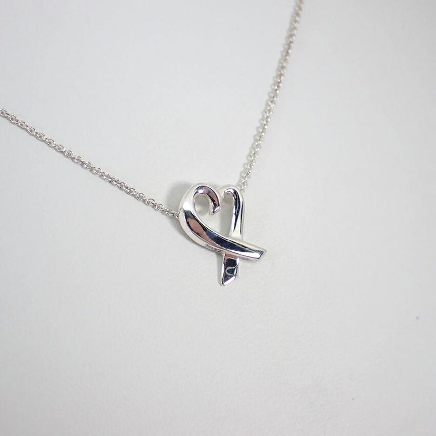 [Used] TIFFANY 925 Loving Heart Pendant/Necklace/g517-40