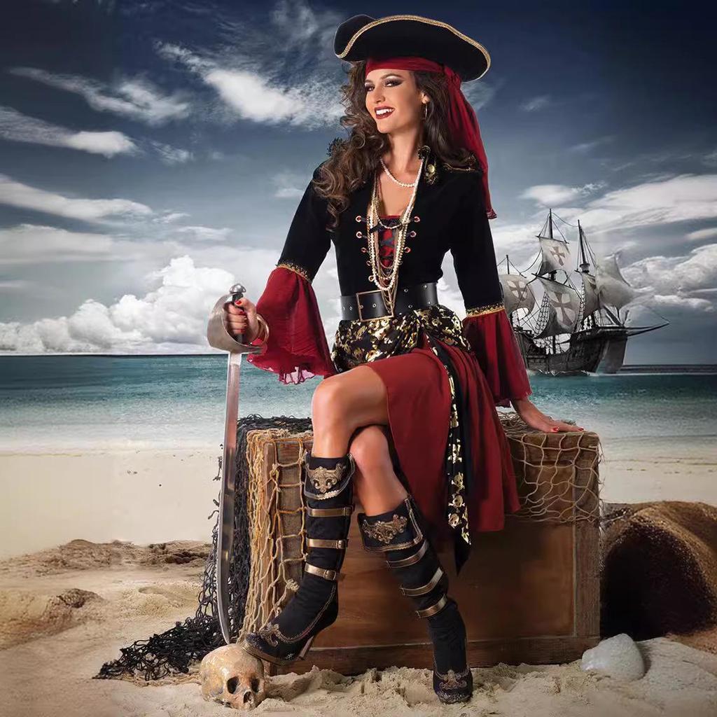 2026 Vrouwen Piraten van de Caraïben Halloween Cosplay Kostuum