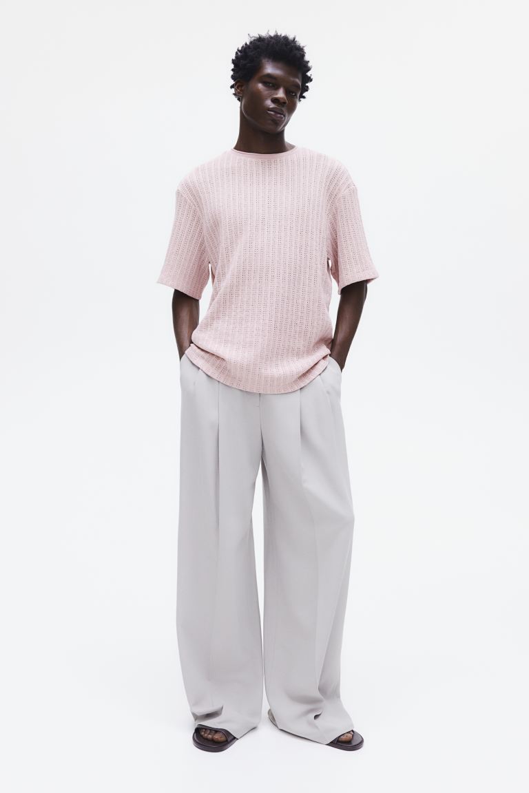 

Футболка свободного кроя HM розовая