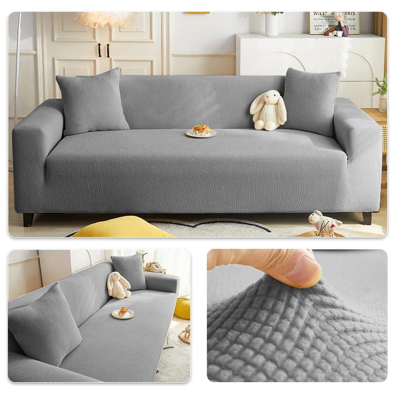 Elastic Adjustable Sofa Cover Non-slip Jacquard Armchair Sofa Pad L Shape Sofa Covers For Living Room 1/2/3/4/5 Seat Home Decor
