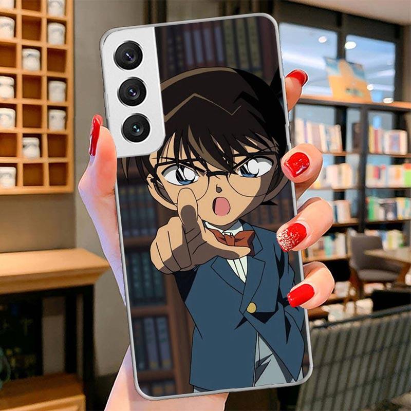 Anime Conan Cover Phone Case For Samsung Galaxy S26 S25 Edge S24 Ultra S23 S22 Plus S21 S20 FE Soft Fundas Shell Galaxy S25 S24