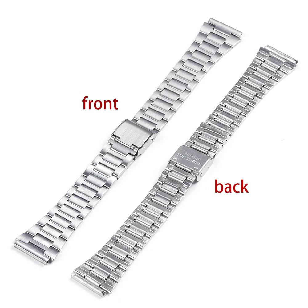18mm Metal Wrist Strap for Casio F108 F-91W A158W A168 F105 AE1300 AE1200 Stainless Steel Wristband Men Women Watch Accessories