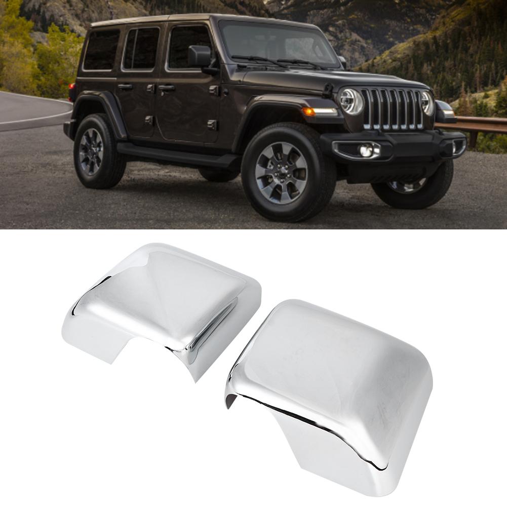 2pcs Side Wing Rear Mirror Protector Rearview Cover Trim Fits for   JL 2018+(Carbon   )