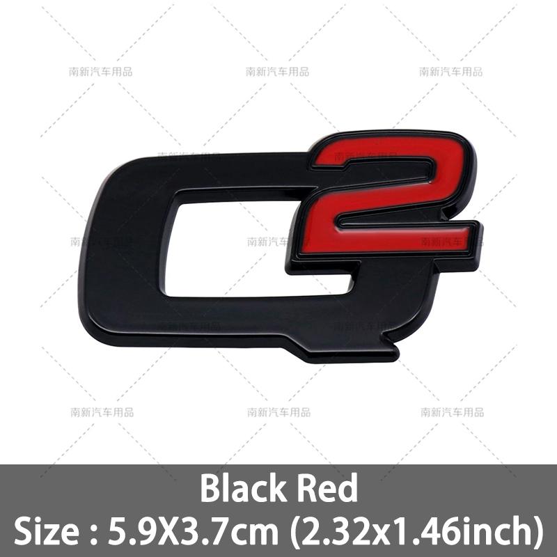 BEZO1 3D Metal Q2 Q4 Letter Badge Rear Giulia Stelvio Trunk Emblem Car Stickers For Alfa Romeo Giulia Stelvio Car Styling Accessories