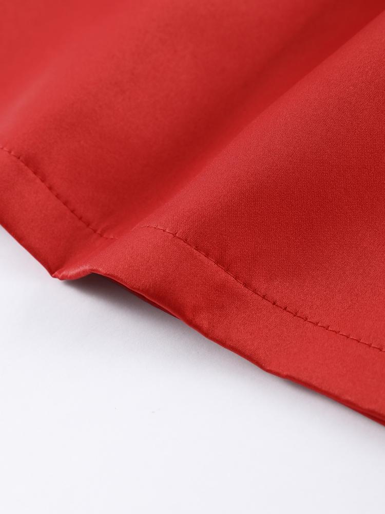 Damen trägerloses Kleid Herzförmiger Reißverschluss Einfarbig Kurzer Rock Schlicht und elegant Weihnachtskostüme Neujahrskleidung Rot Weiß 2025