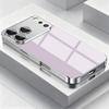 Metal Technology Tempered Glass Electroplated Case For 17 16 15 14 13 12 11 Pro Max Plus 16E 17E Shockproof Bumper Cover