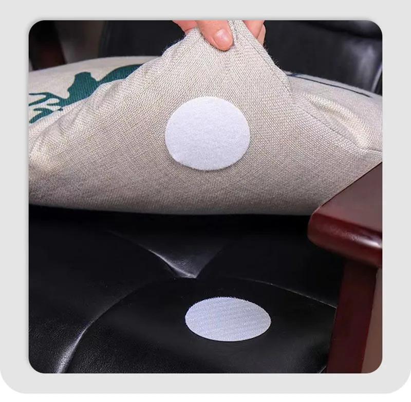 1pcs Strong Self Adhesive Fastener Nylon Hook Dots Stickers Round Square Tape Bed Sheet Sofa Mat Carpet Anti Slip Fixed Patch
