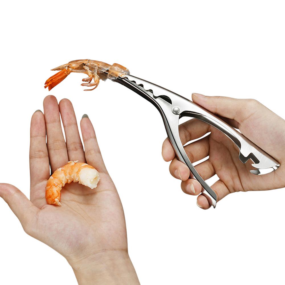 Edelstahl Garnelen Schäler Garnelen Garnelen Deveiner Angeln Messer Hummer Shell Remover Peel Gerät Küche Meeresfrüchte Werkzeuge